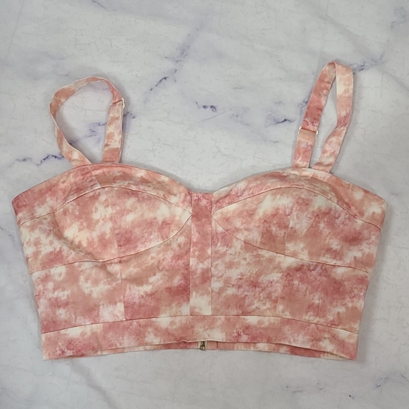 ASOS Tie Dye Bustier Top - Picture 6 of 12